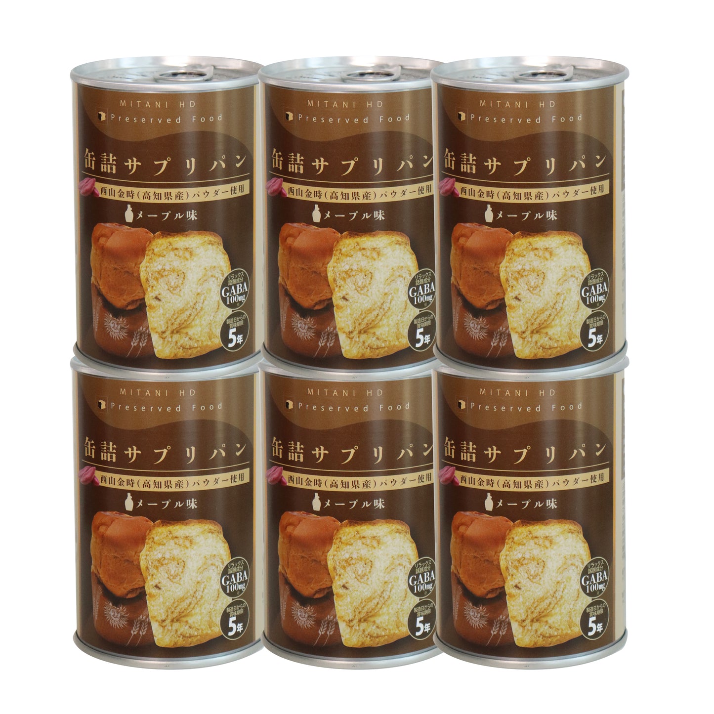 缶詰サプリパン GABA(ギャバ)メープル味・6缶セット