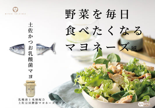 土佐かつお乳酸菌マヨ160g 3個セット たべサプリ 乳酸菌 腸活 無添加 宗田鰹 マヨネーズ風